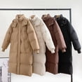 thumbnail image 6 of PUFFIT Long Puffer Jacket for Women,Ultra Soft Winter Coat Hooded with Deep Pockets,Water Repellent, Ladies Warm Winter Jacket, 6 of 7