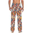 thumbnail image 4 of FORMRS Mens Pajama Pants with Pockets Sleepwear Lounge Bottoms Sizes S-2XL, Colorful Flowers, 4 of 7