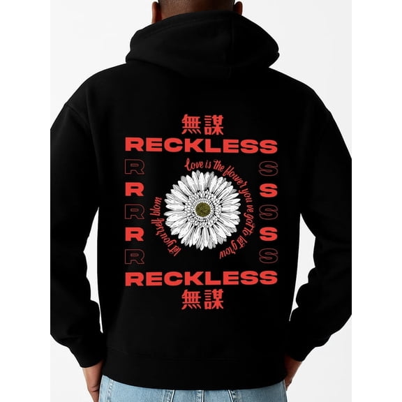 Reckless Love hoodies men's sweater hoodie black Clothing For Autumn Winter gift Classic Unisex Shirt Crewneck tshirts