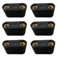 thumbnail image 1 of 6Pcs Windsurfing Black Plastic 2-Hole Footstrap Insert Windsurf Board Footstrap Replacement Surfboard Surfing Accessorie, 1 of 6