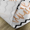 thumbnail image 5 of Ambesonne Live Laugh Love Place Mats Set of 4, Chevron Art, Standard Size, Black White and Peach, 5 of 6