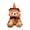 Beige, variant on Brown Halloween Decorative Plush Teddy Bear Toy Whimsical Stuffed Animal Ornament For Holiday Home Decor