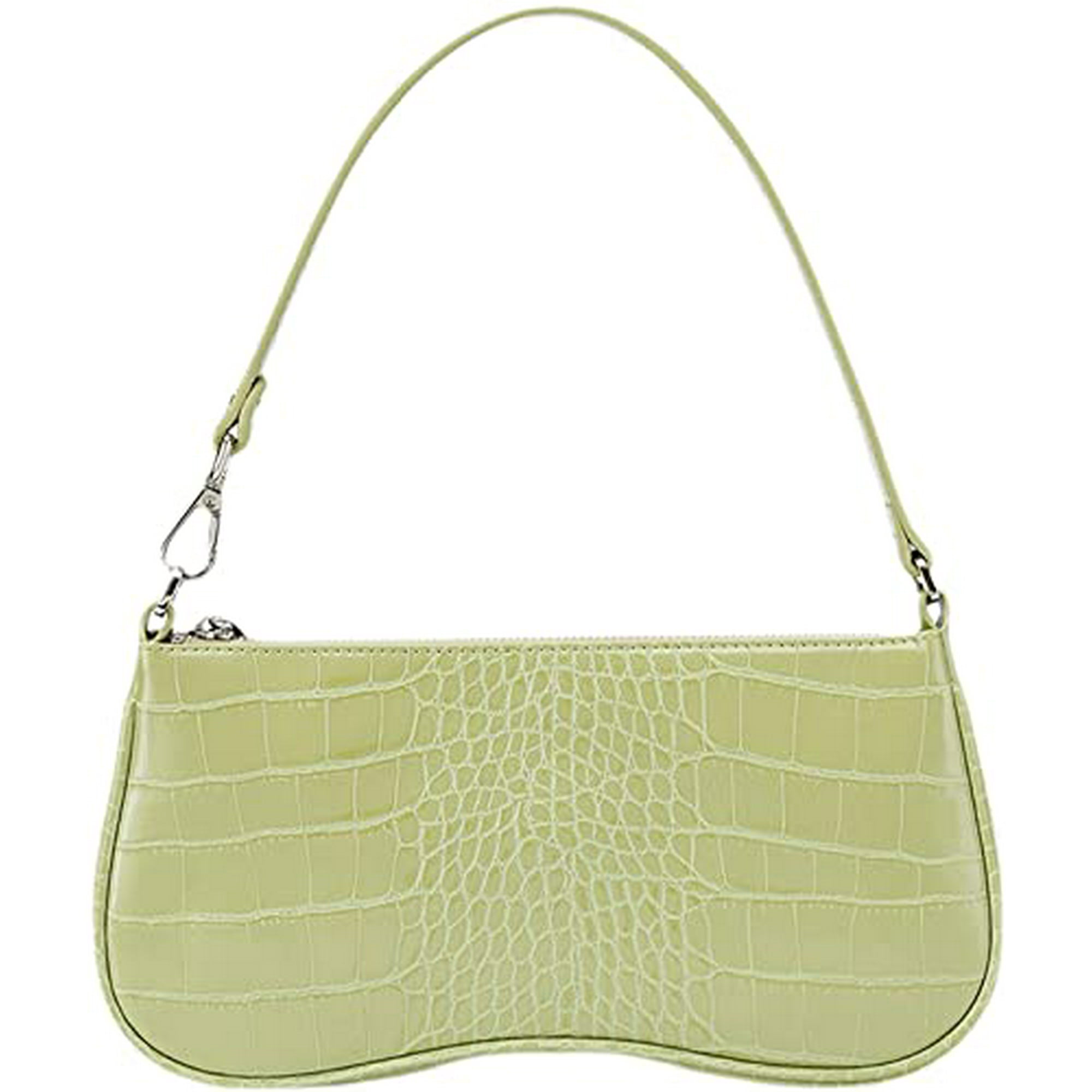 90s Shoulder Bag for Women Vegan Leather Purse Classic Clutch Handbag Light Green Walmart