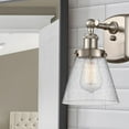 thumbnail image 2 of 916-1W-SN-G64 Innovations Lighting Cone - 1 Light Wall Sconce In Industrial Style-11 Inches Tall and 6 Inches Wide-Brushed Satin Nickel Finish-Seedy, 2 of 3