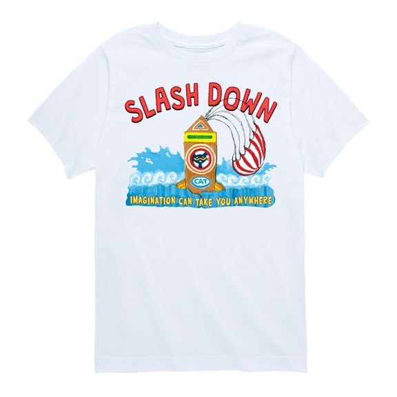 Pete The Cat - Splash Down - Toddler And Youth Short Sleeve Graphic T-Shirt
