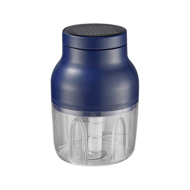 Solar Electric Garlic Chopper Mini, Garlic Masher Crusher, Food Processor Multifunction