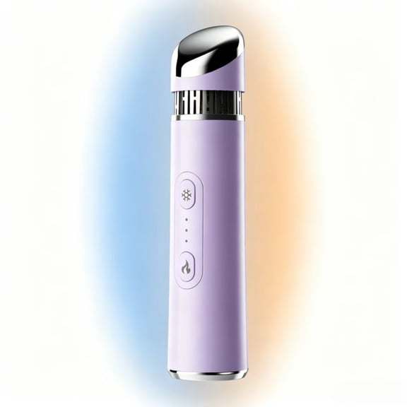 Zvous Depuffing Wand with Hot & Cold – Beauty Wand,Eye Massager for Puffiness, Dark Circles, Smoother Skin (Purple)