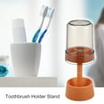 thumbnail image 2 of Soporte para Cepillos de Dientes con Tapa con 3 Ranuras PP para Baño 1Pz Naranja 8.66''x2.99'', 2 of 7
