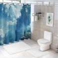 thumbnail image 7 of AWERP Soft Tonal Poster for Bathroom Decoration Waterproof Shower Curtain Multiple Sizes White, 7 of 7