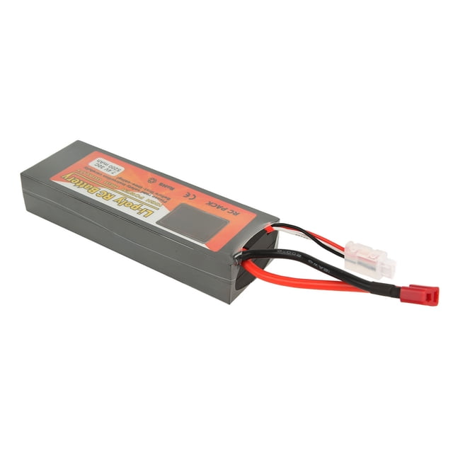 Batería de polímero de litio RC de 7,4 V, 2S, 5200 mAh, 30 C, con conector XT60, para coche RC de 1/8 y 1/10, helicóptero RC