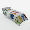 thumbnail image 2 of Ambesonne Funny Bedding Set 3 Pcs, Cartoon Aliens Monsters, Twin, Multicolor, 2 of 2