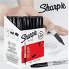 Sharpie Permanent Markers, Fine Point, Black,36 Count