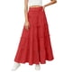 thumbnail image 1 of Vestido de Fiesta de Navidad de las Niñas de Verano Color Sólido Elástico de la Cintura Nudo Completo Falda Vestido Midi, Lindo Traje de Vacaciones, 1 of 8
