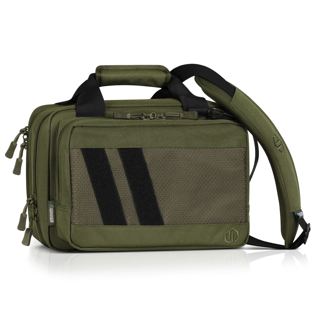 Savior Equipment Specialist Pistol Mni Range Bag, Tan, 13in L x 9inH x 8in W