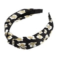 thumbnail image 1 of Diademas anudadas con patrón de leopardo, diadema para mujer, aro para el pelo, negro, 1 of 7