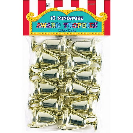 Amscan Trophies, 12/pkg, Mini Award