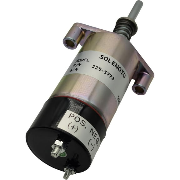 12V 8C-9986 Fuel Solenoid 125-5773 Compatible with Caterpillar 3204 3304 3304B 3306 3306B 3406C Engine