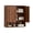 B-Walnut, variant on YOCWO Wall Mounted Storage Cabinet with Adjustable Shelf and Wave Fluted Design, Farmhouse Decor for Laundry Entryway Home Office, Walnut