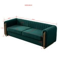 thumbnail image 3 of Modern Velvet Sofa Green Color 46169, 3 of 5