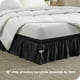 thumbnail image 2 of Faldón de cama ajustable Bare Home con caída de 15 pulgadas tamaño Queen color negro, 2 of 6