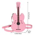 thumbnail image 3 of Jiibva Violin Shape Crossbody Bag Fashion Violin Shaped Shoulder Bag PU Leather Handbag Casual Messenger Bag, 3 of 7