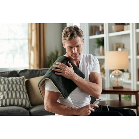 Sunbeam XpressHeat XL Microplush Heating Pad with Fast-Heat Technology
