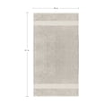 thumbnail image 2 of FBTS Prime Cotton Hand Towels 16x31 inch Extra Soft, Solid Gray, 2 per Pack, 2 of 6