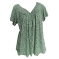 thumbnail image 3 of Pimfylm Comfort Ladies Tops And Blouses Blouses For Women Fashion Green 2XL, 3 of 4