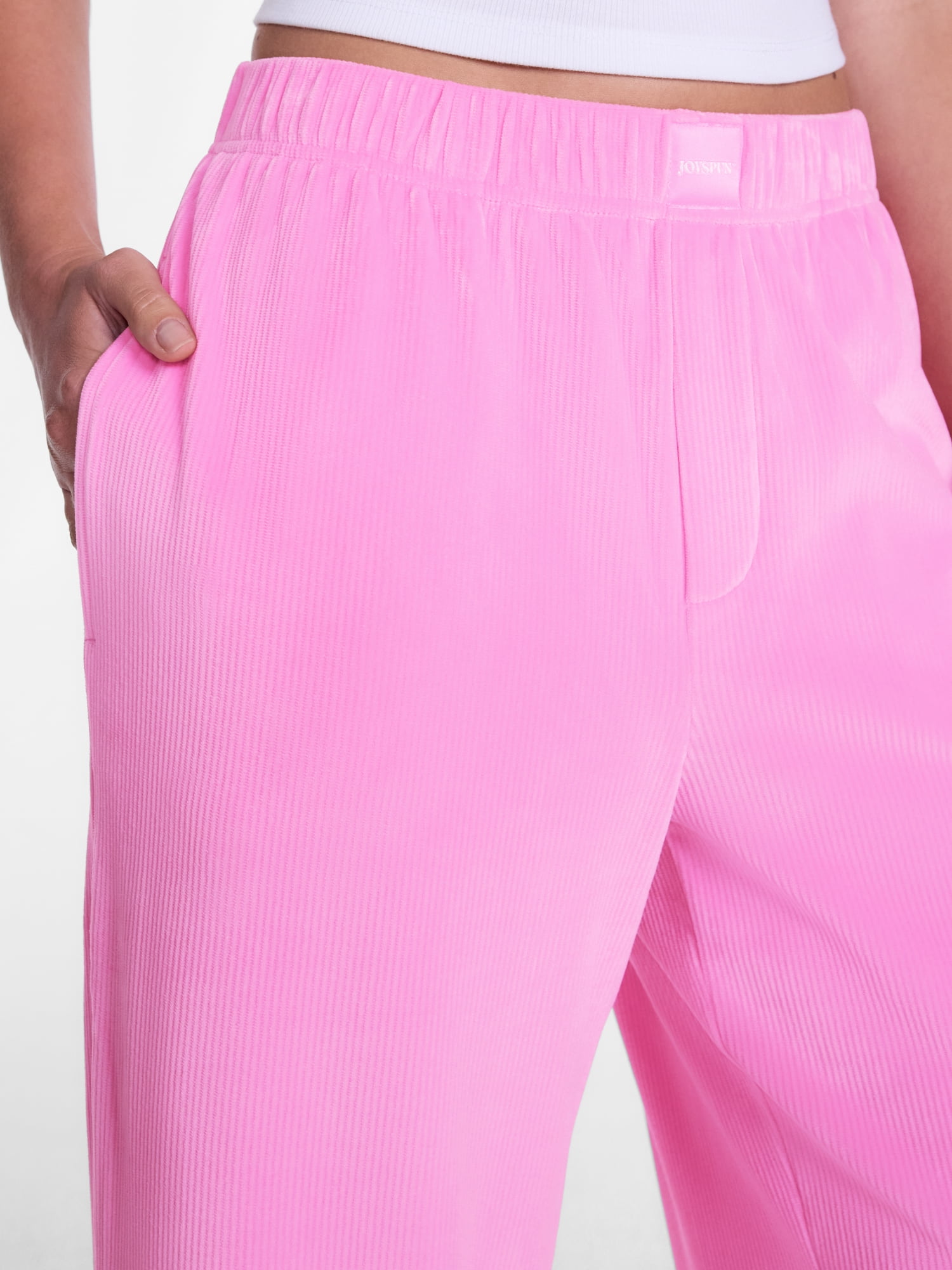 Joyspun Women's Velour Sleep Pants, Sizes XS-3X
