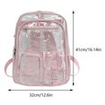 thumbnail image 2 of Consulte A Través Bookbag Clear Mochila Múltiple Puntos Múltiples para Viajes Al Aire Libre, 2 of 9