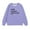 Purple, variant on Uxgjfwu Sleep Shirts Girls Crewneck Oversized Sweatshirt Kids Fashion Long Sleeve Pullover Tops 1-12 Years
