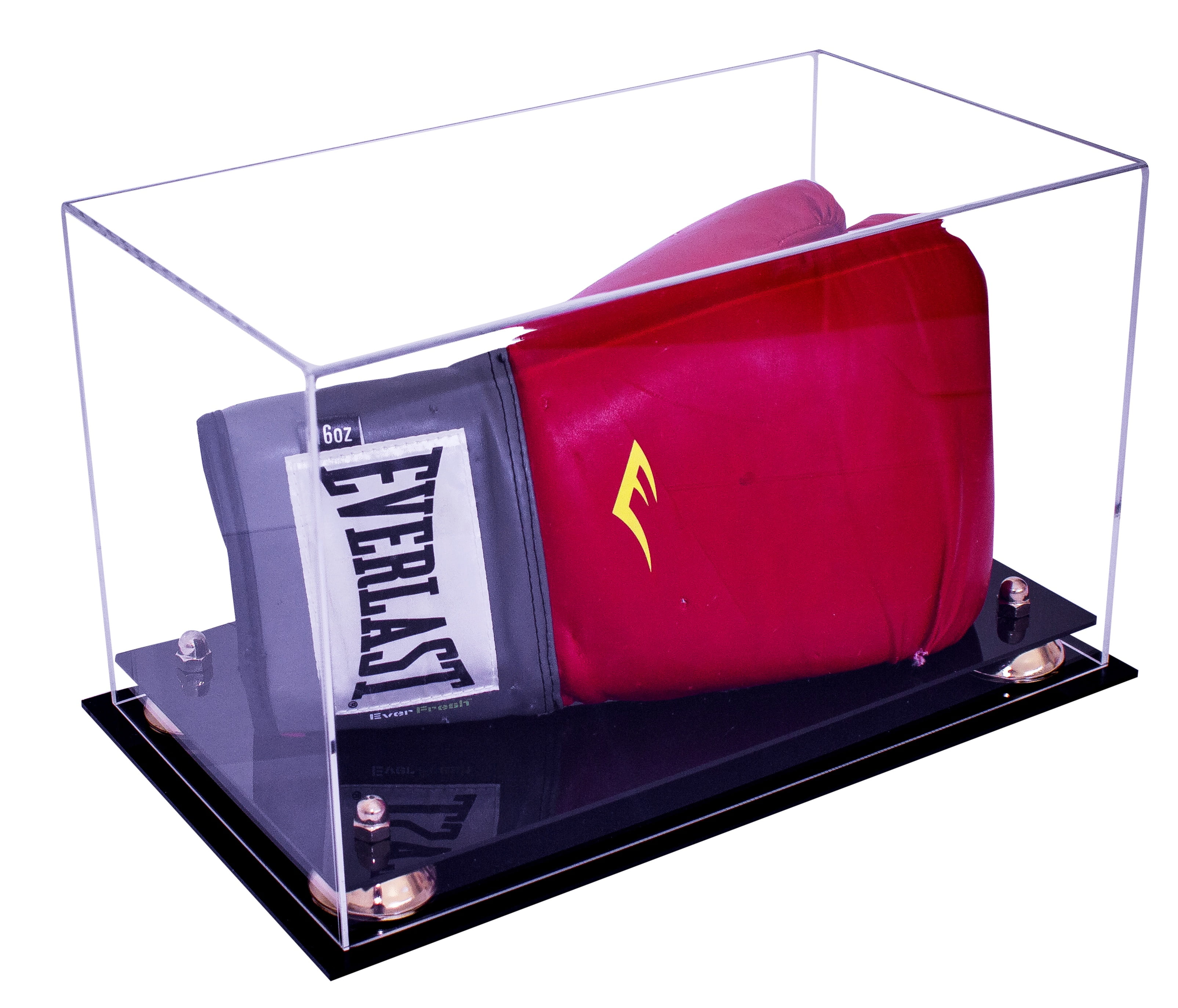Deluxe Clear Acrylic Single or Double Boxing Glove Display Case with