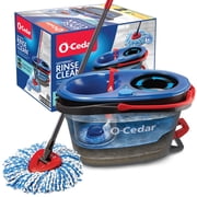 O-Cedar RinseClean Spin Mop With 2-Tank System and Microfiber Mop Head