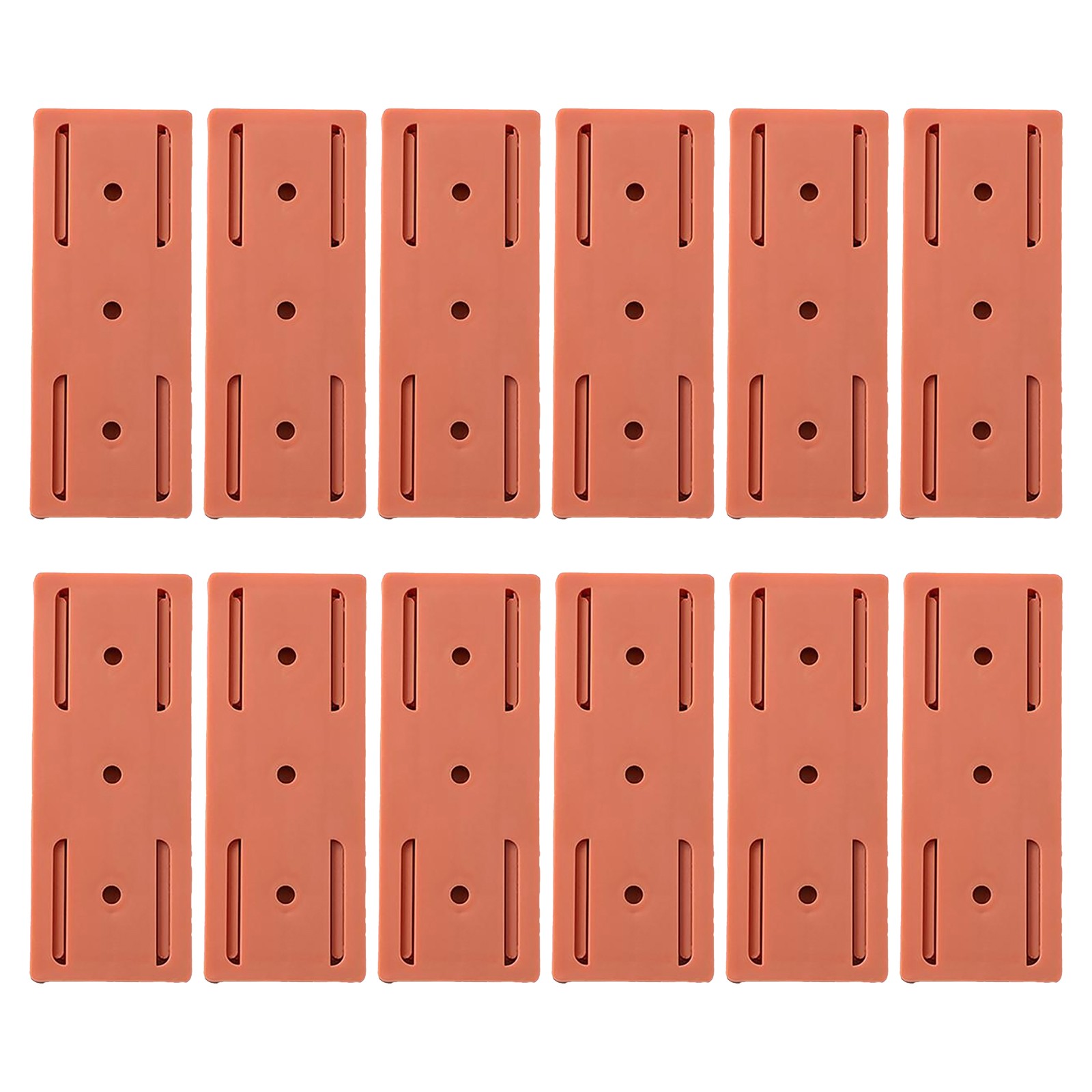 12 Pack SelfAdhesive Desktop Socket Fixer, Adhesive Punch Free Socket