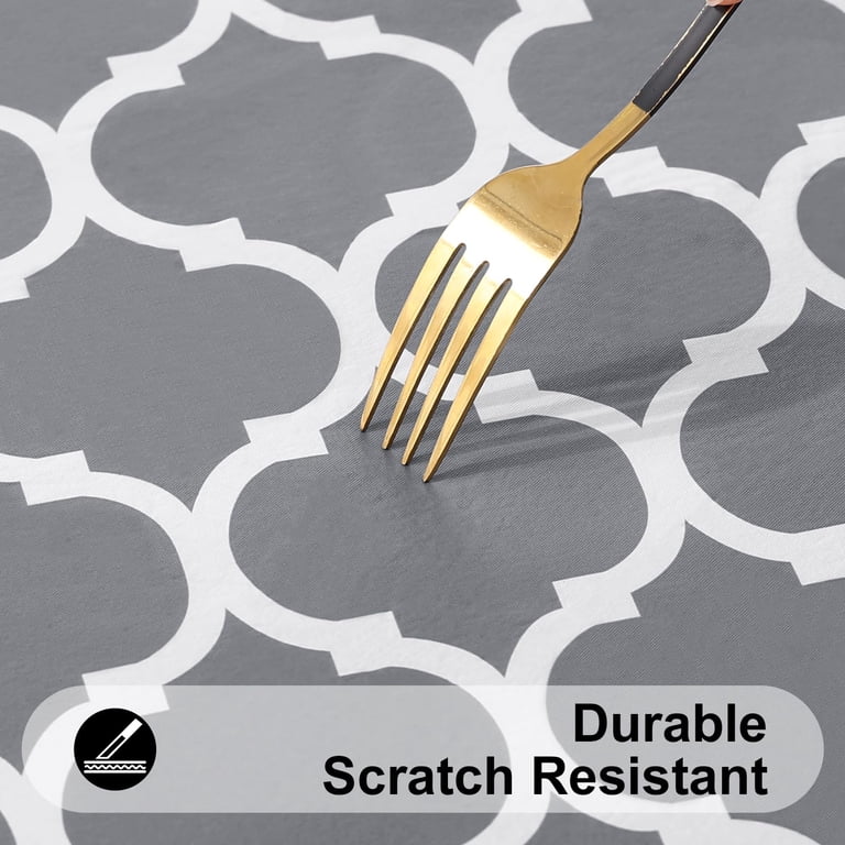 decorUhome Moroccan Vinyl Tablecloth, 60x84in photo 6