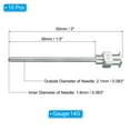 thumbnail image 2 of Uxcell 10 Pcs 14G 1.5 Inch Blunt Tip Dispensing Needle with Lure Lock for Refilling Liquid Inks Adhesives, 2 of 6