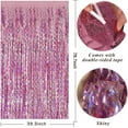thumbnail image 4 of Pink Streamers Fringe Backdrop Tinsel Foil Fringe Curtains Wavy Backdrop for Parties Sparkle Metallic Wavy Foil Fringe Backdrop Curtain Photo Booth Props for Birthday Wedding, 4 of 7