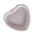 thumbnail image 3 of veasfak Panier de Rangement en Forme de Cœur Bac de Rangement Imitation Rotin Panier à Fruits, 3 of 9