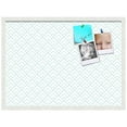 thumbnail image 2 of PinPix 30x22 Custom Cork Bulletin Board Peaks Modern Pattern White Aqua Poster Board Has a Fabric Style Canvas Finish, Framed in Peaks Modern Pattern White Aqua, by ArtToFrames (PinPix-1791), 2 of 6