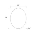 thumbnail image 6 of Mark&Day Wall Mirror, Wendling Modern Silver Oval Vanity Mirrors for Bedroom Living Room Bathroom and Entryway Home Decor, Mounted Mirror Frame Mirror for Walls (48" H x 24" W), 6 of 6