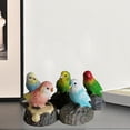 thumbnail image 3 of Estatuas de Aves Macarena Decoraciones de Jardín de Resina 5 Loros, 3 of 8