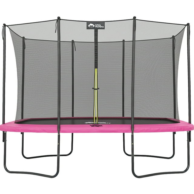 Trampolin Rectangular Little Monkey 10x7ft Brincolin Malla Seguridad