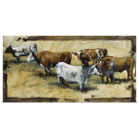 Great BIG Canvas | Rolled J.E. Knauf Poster Print entitled All Points