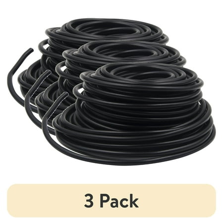 (3 pack) EverStart Universal 12-Gauge Auto Wire, Black Wire, 12 feet, Light Swith to Fuse Block or Relay for Car, ES17B1212