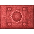 thumbnail image 1 of Ahgly Company Machine Washable Indoor Rectangle Oriental Red Modern Area Rugs, 7' x 10', 1 of 4
