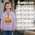 thumbnail image 7 of Uourmeti Mushroom Sleep Capybara Print Kids Christmas Hoodies Half Zipper Sweatshirt Pullover Sweatshirts Festive Holiday Wear for Party Celebration Gift Size 9-10, 7 of 7