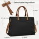 thumbnail image 2 of Bolsa para portátil RAINSMORE, piel sintética, 15,6 pulgadas, impermeable para mujer, 2 of 8