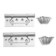 thumbnail image 4 of Heaveant Bisagra de Puerta, 2 uds., Bisagra de Puerta de Acero Inoxidable, Hardware de rodamiento de Bolas, reemplazo de Puertas de casa Abiertas Planas, 4 of 8