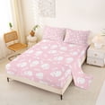 thumbnail image 2 of Homewish Kawaii Ghost Skull Bed Sheets for Kids, Sugar Halloween Style Full Size Sheets, 4pcs, 1 Flat Sheet, 1 Fitted Sheet and 2 Pillowcases, 2 of 5
