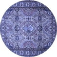 thumbnail image 1 of Ahgly Company Indoor Round Persian Blue Traditional Area Rugs, 7' Round, 1 of 4